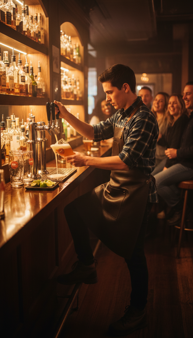 bartender at work