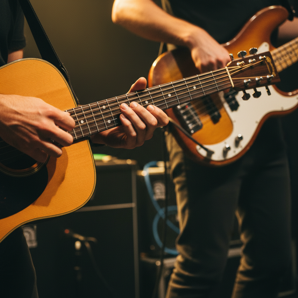 musicians playing instruments