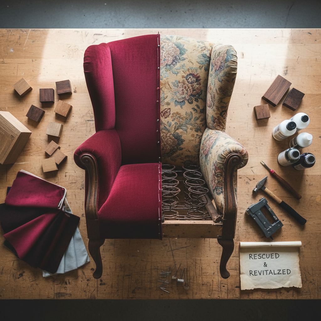DIY sofa restoration