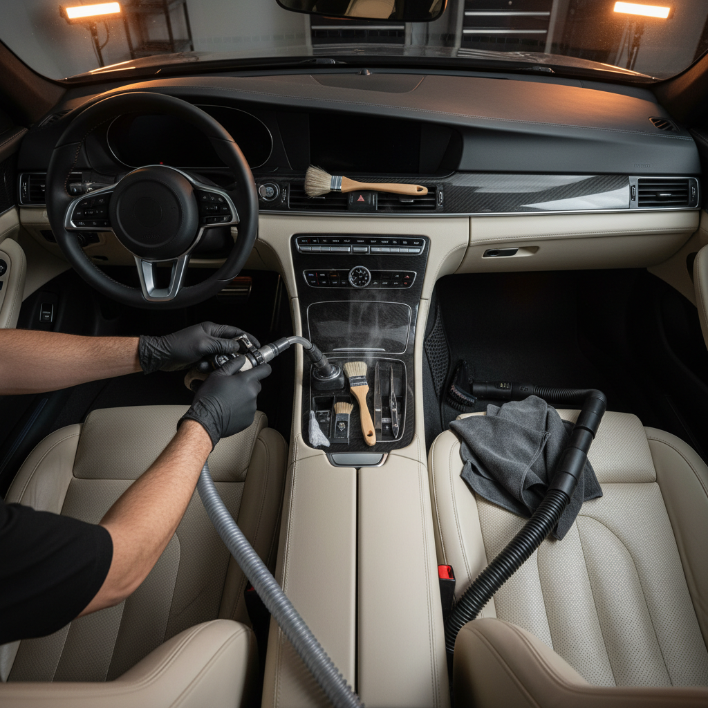 car interior cleaning