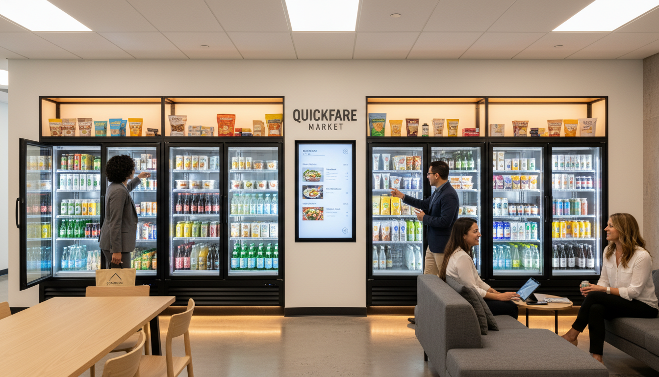 modern office break room