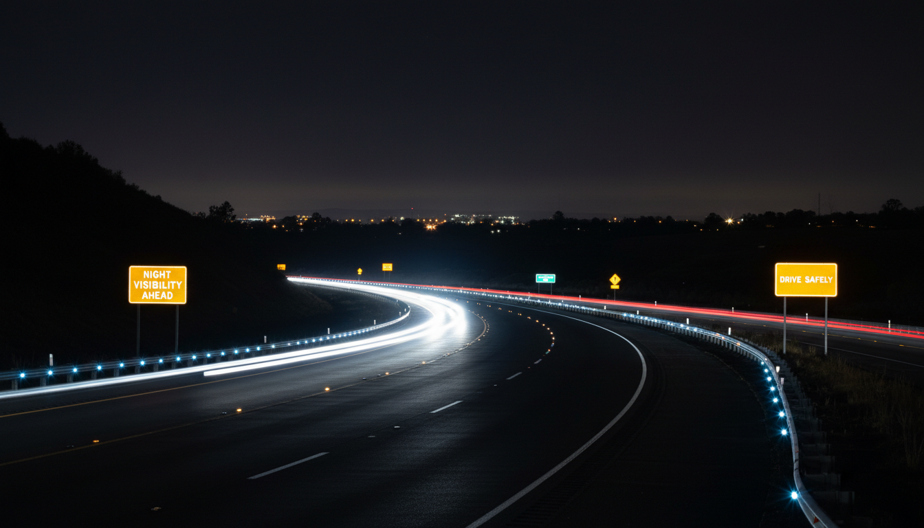 reflective road