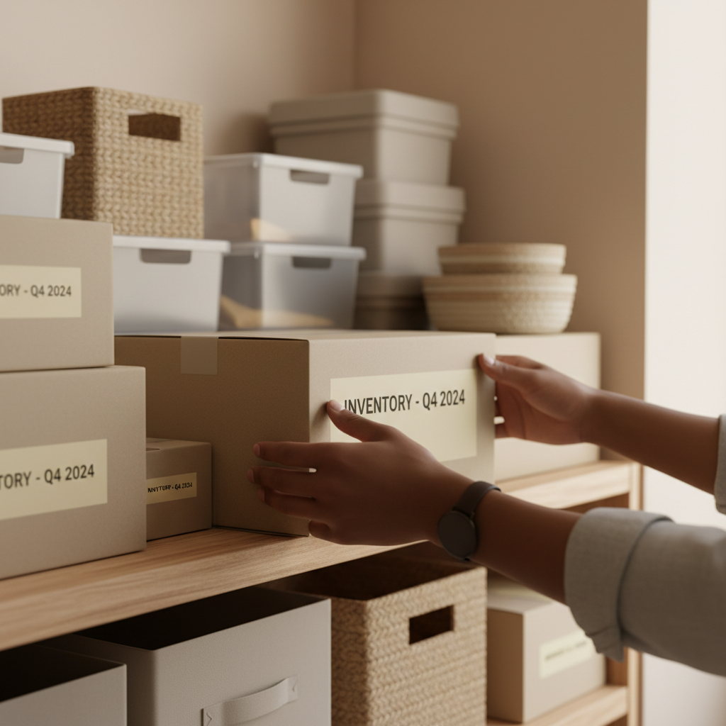 organized boxes
