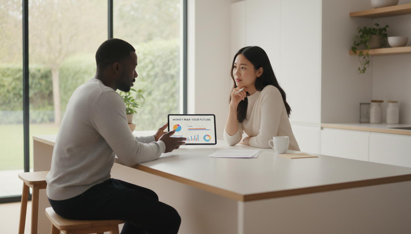 couple discussing finances