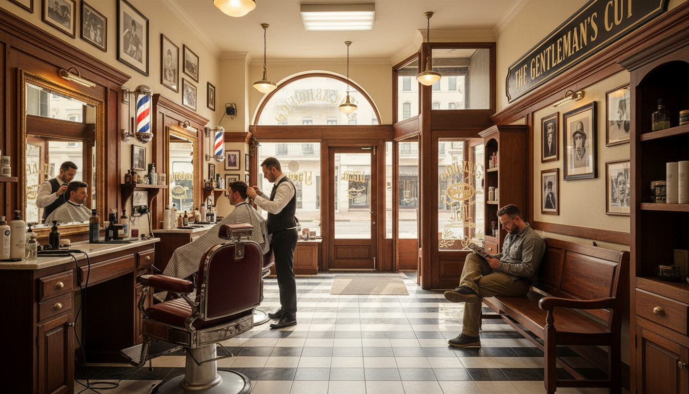 local barbershop interior