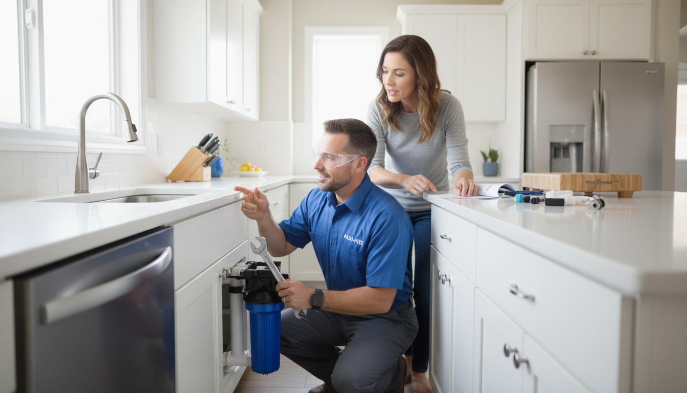 installing water filter