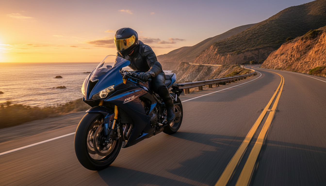 scenic motorcycle ride