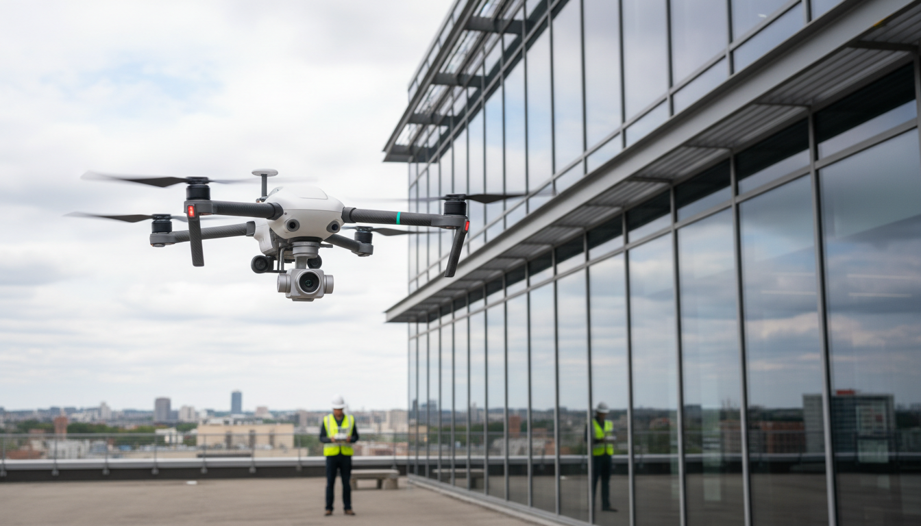 drone inspecting