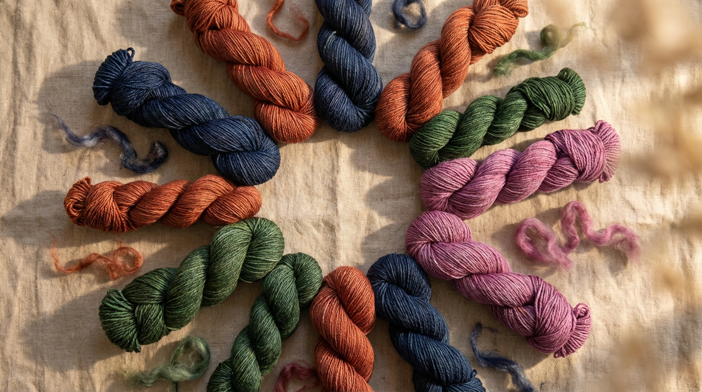 earthy yarn colors