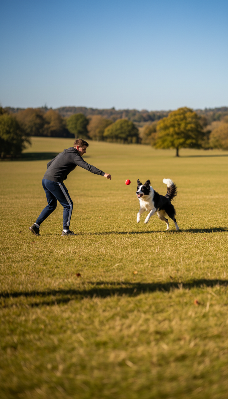 small dog playing