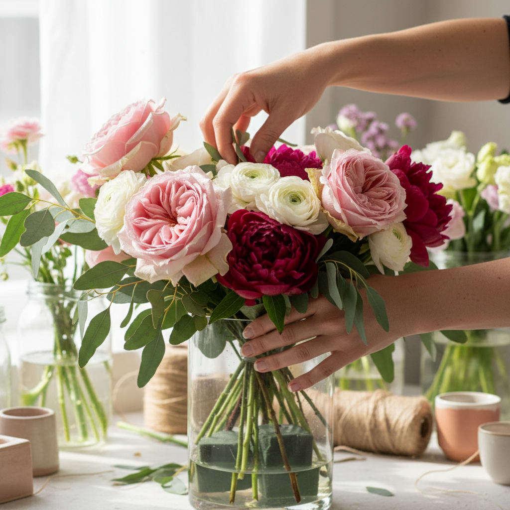 spring flowers art