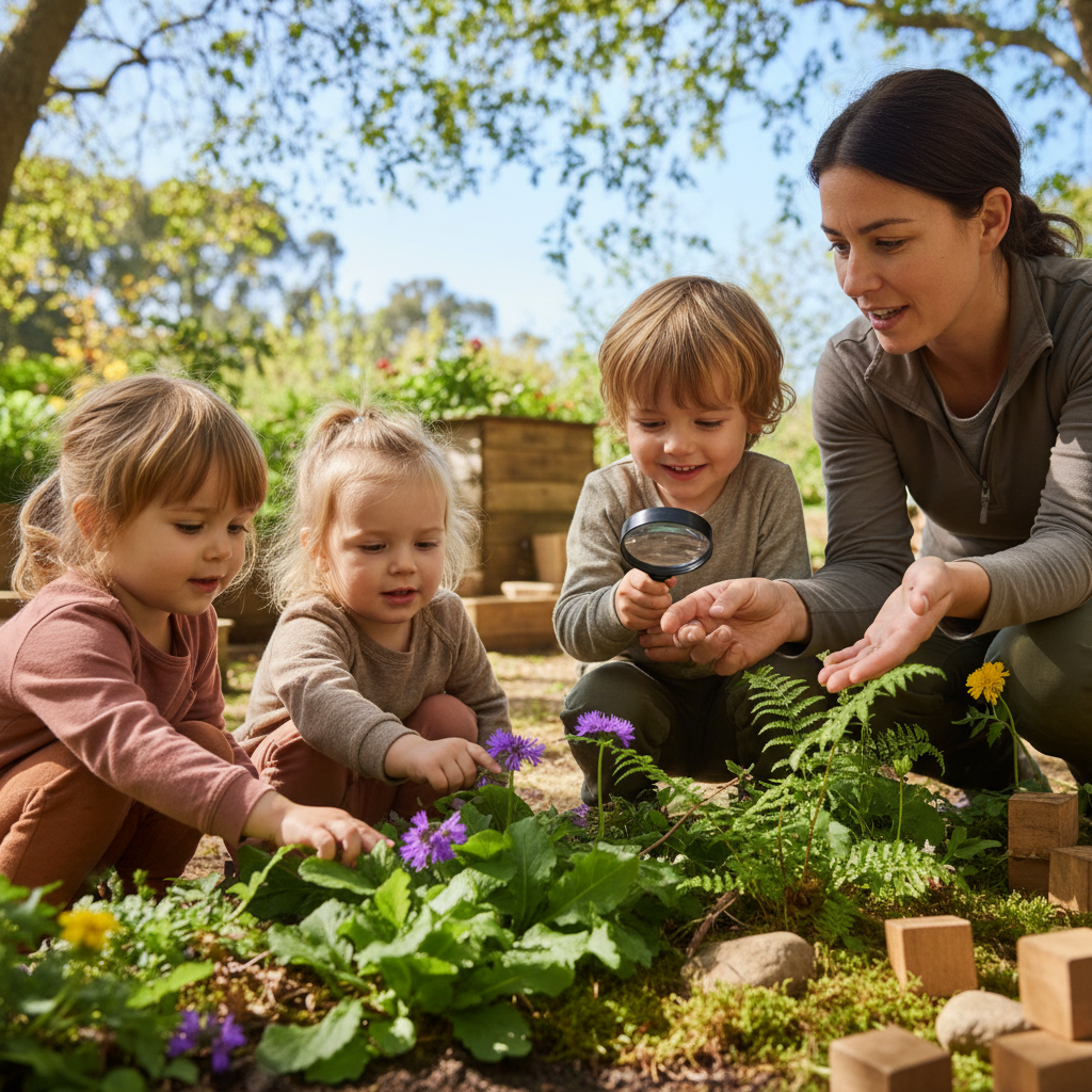 children outdoor learning