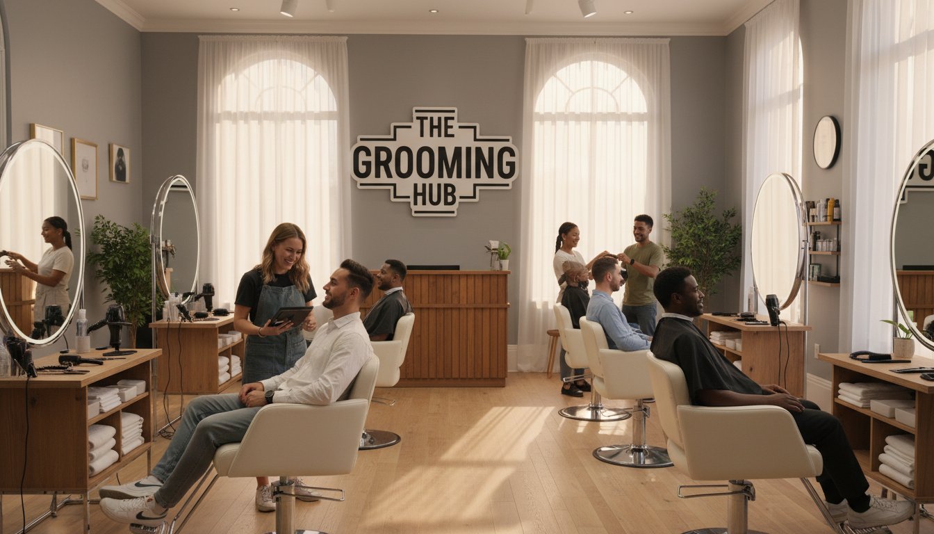 relaxed salon atmosphere