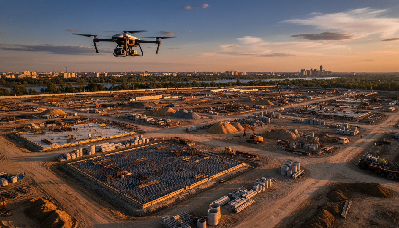 construction site drone