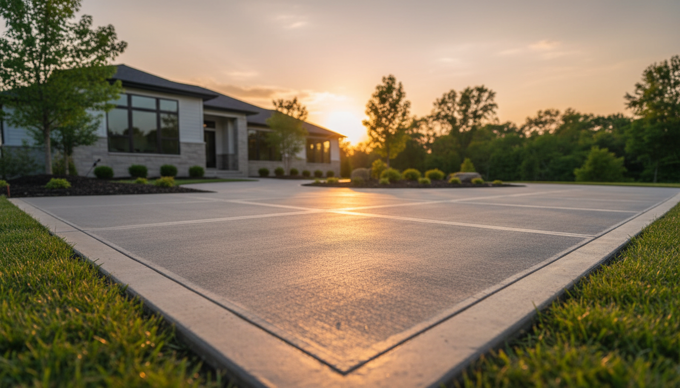 concrete driveway