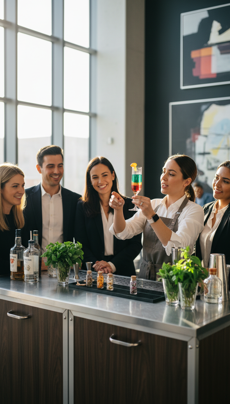 mixologist teaching class