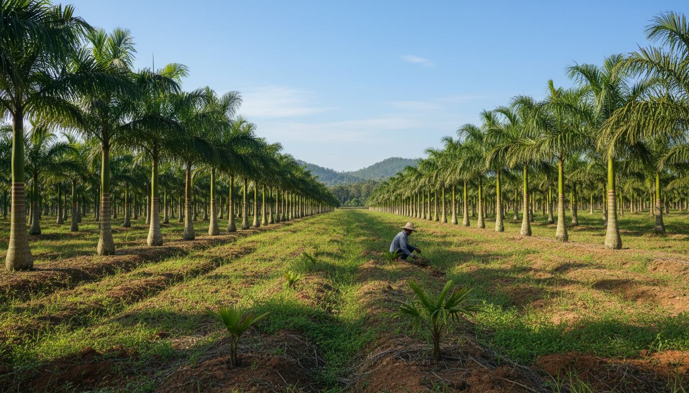 organic tobacco field
