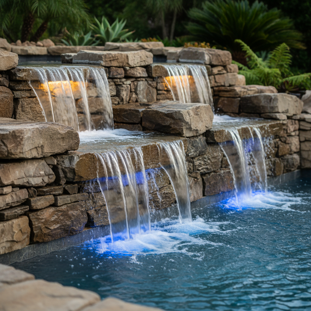 water features pool