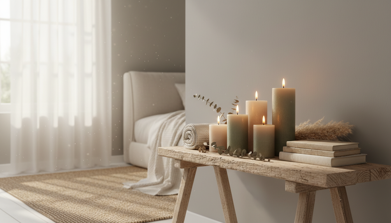decoración hogar velas