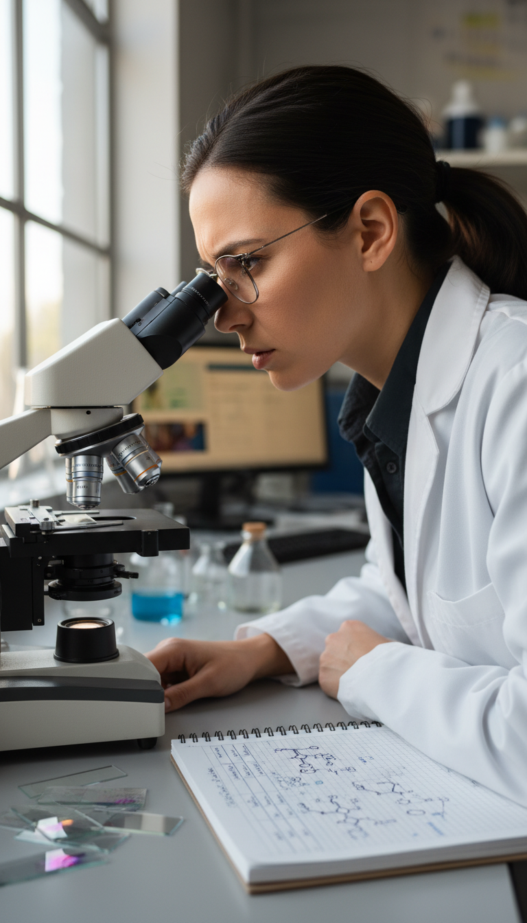 scientist engaging