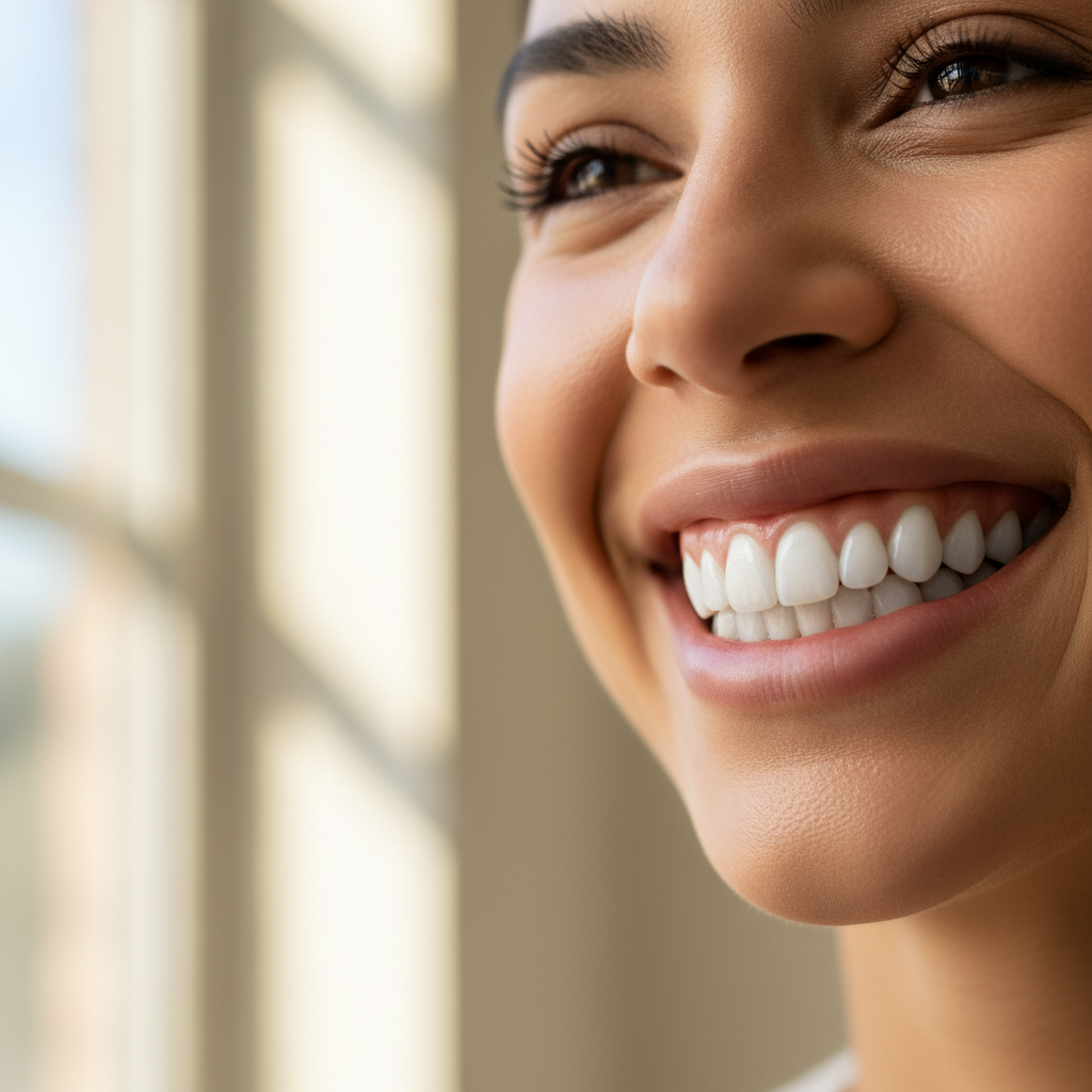 smiling person dental
