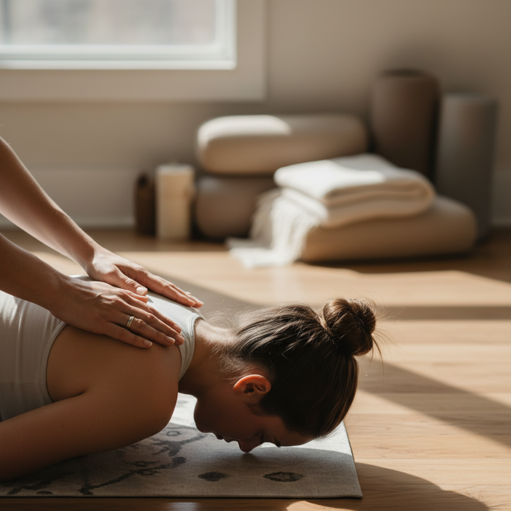 yoga instructor teaching