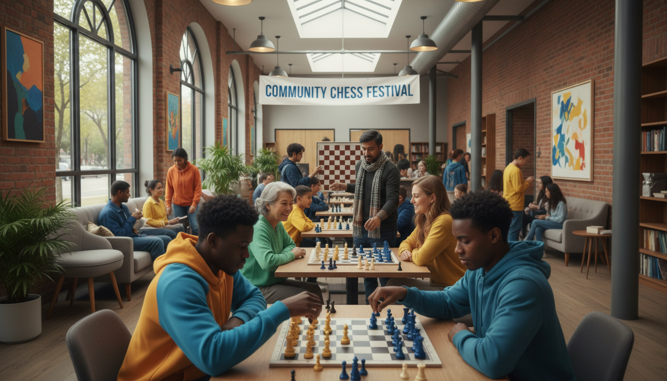 community chess event