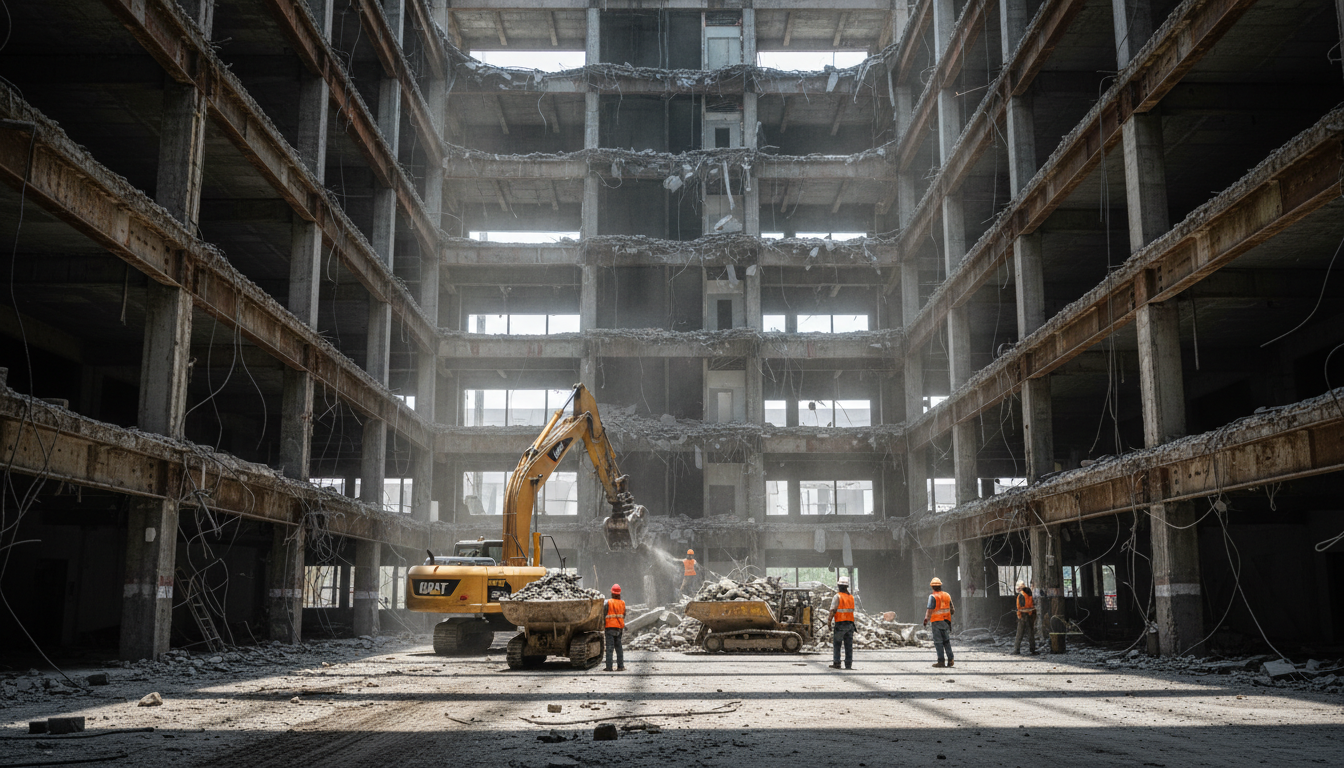 small building demolition