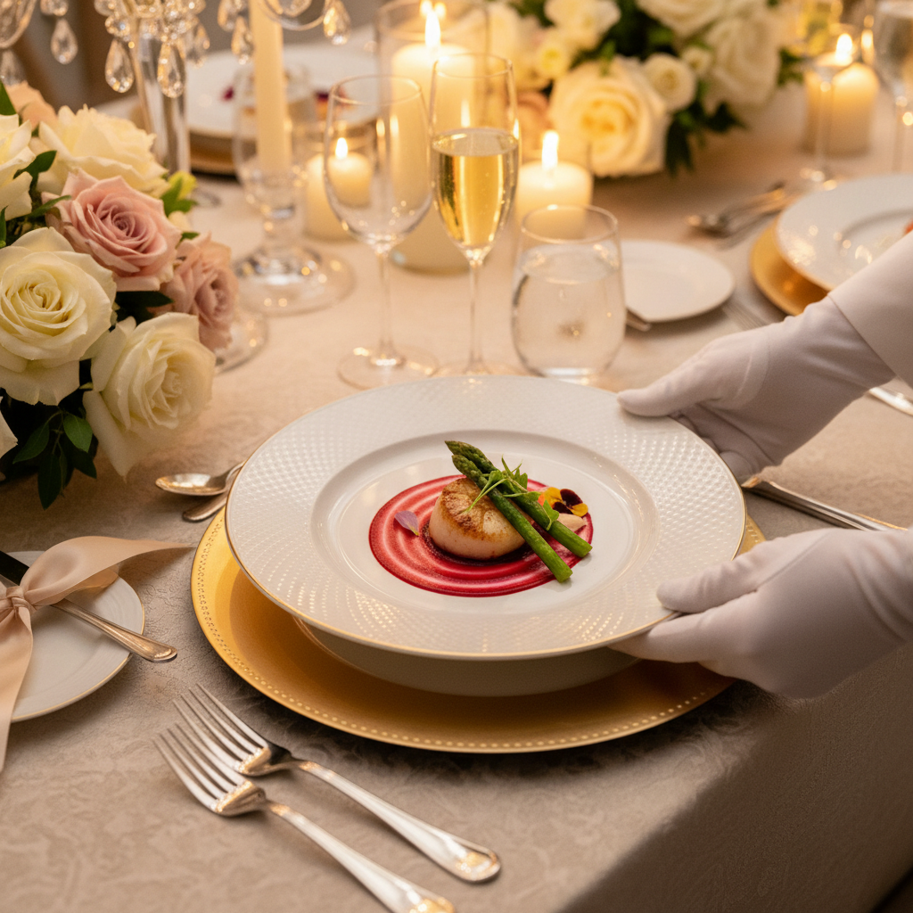 gourmet wedding dinner