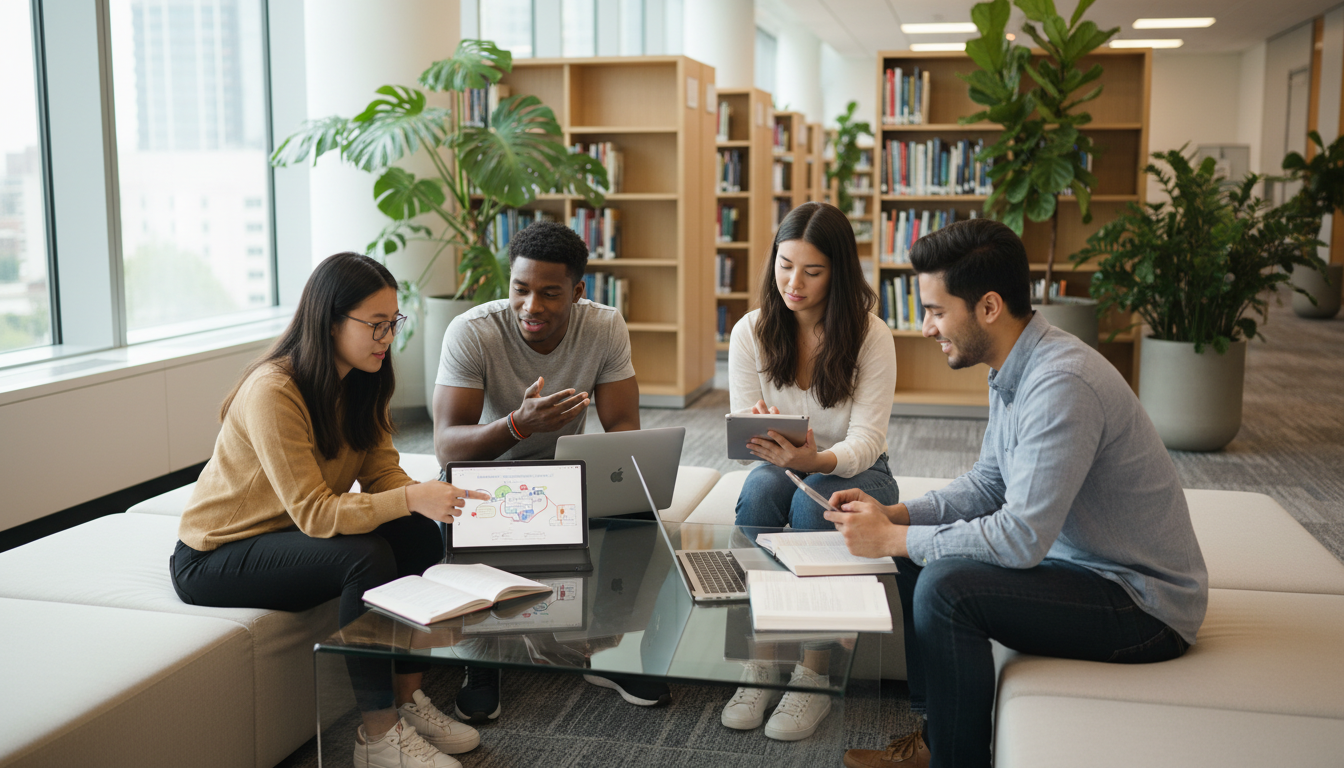 estudantes em sala