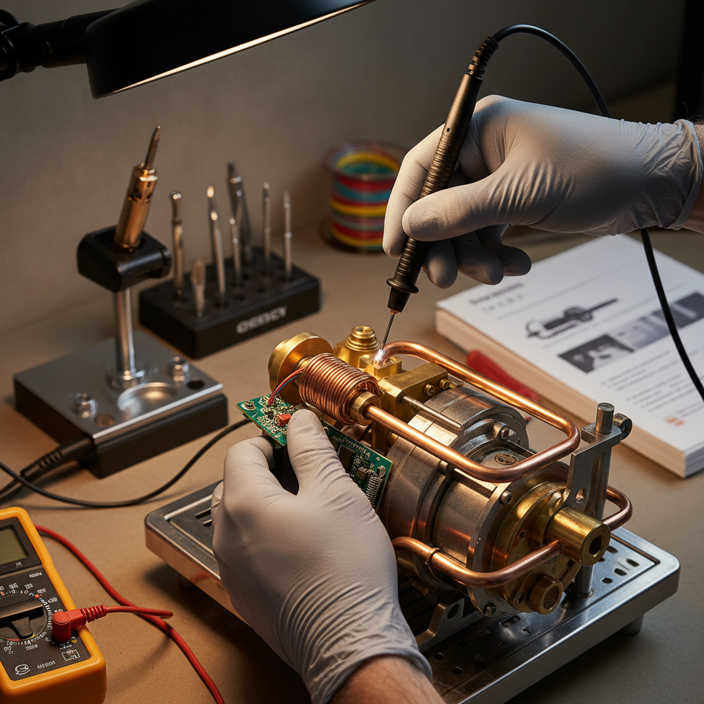 technician repairing machine