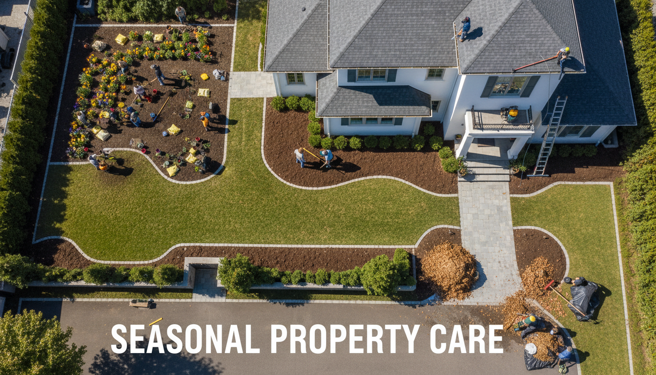 seasonal aerial view