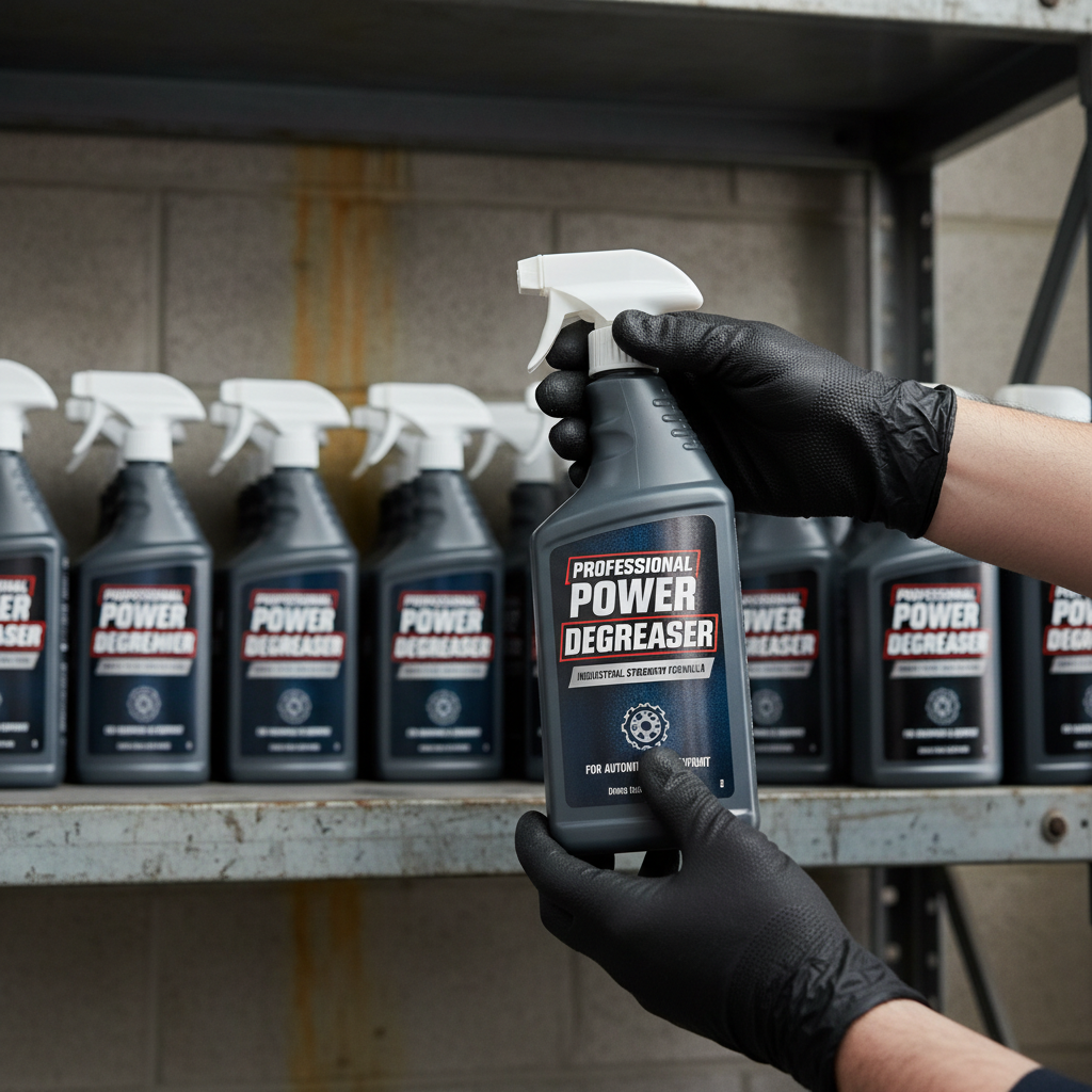 using degreaser