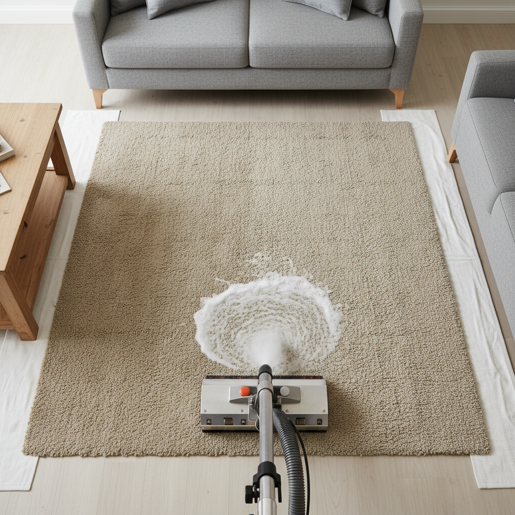 steam cleaning carpet