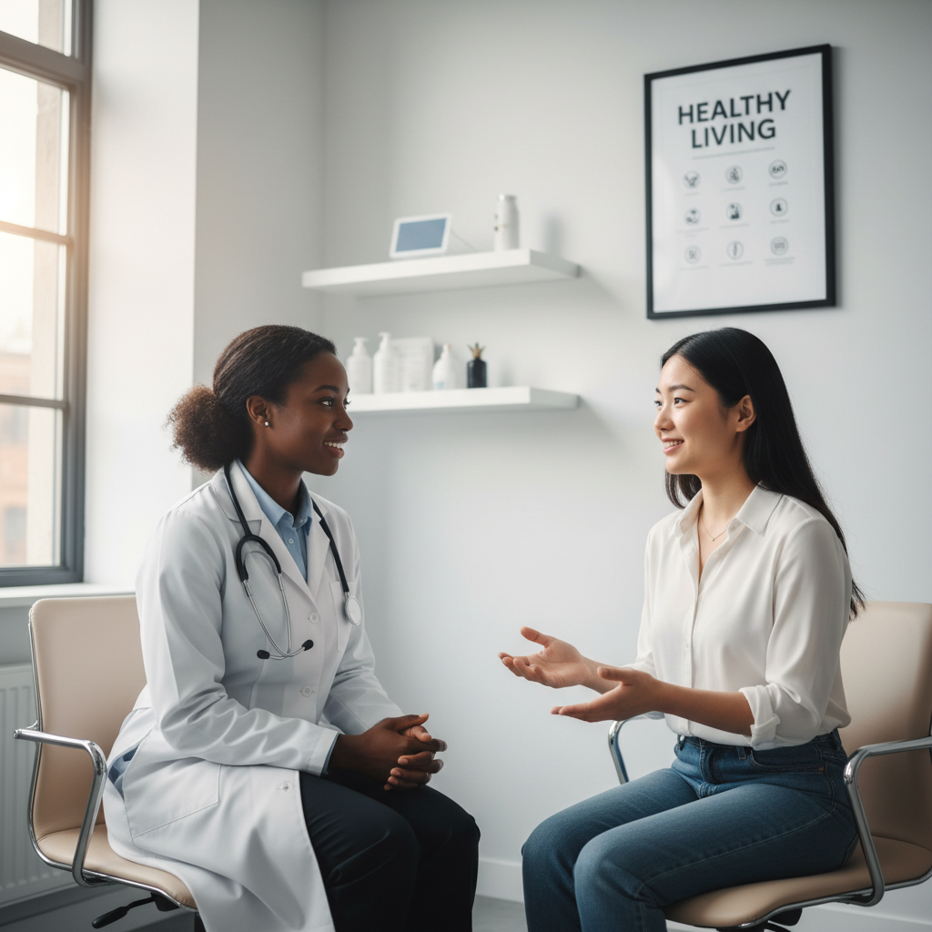 doctor with patient