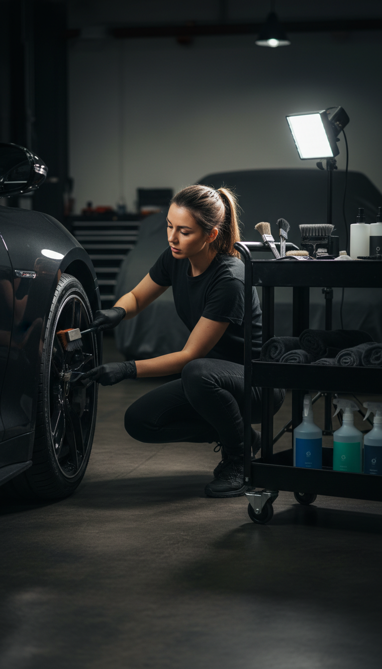 wheel cleaning