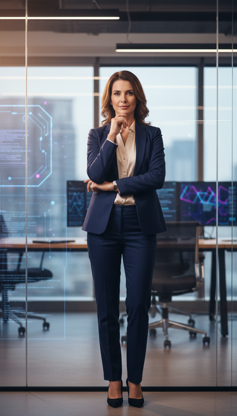 confident businesswoman