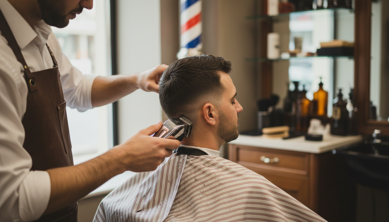 barber fade haircut