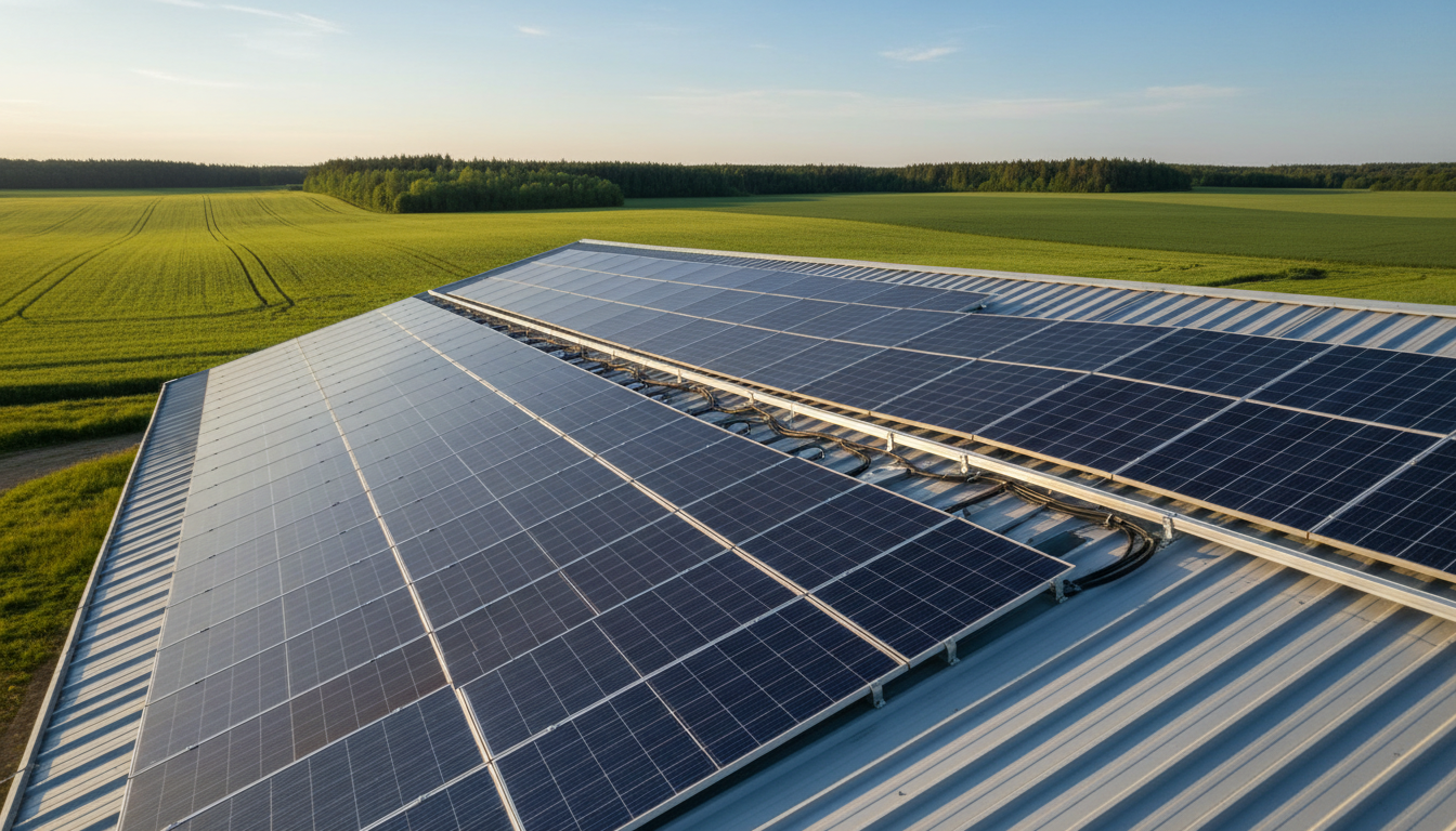 solar panels barn