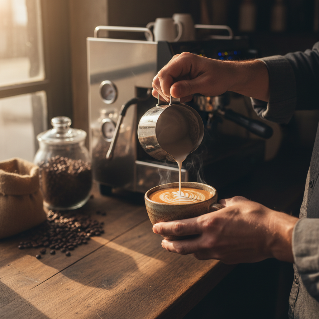 barista serving