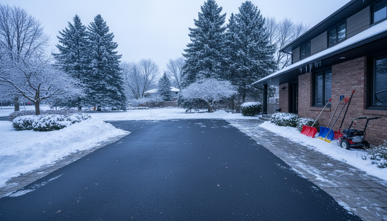 winter yard work