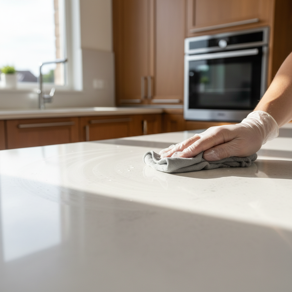 cleaning countertops