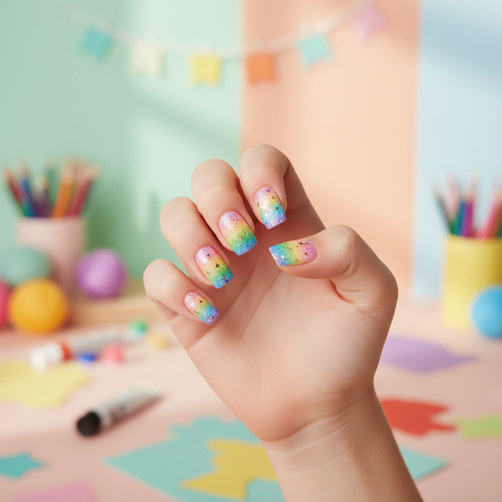 colorful nails