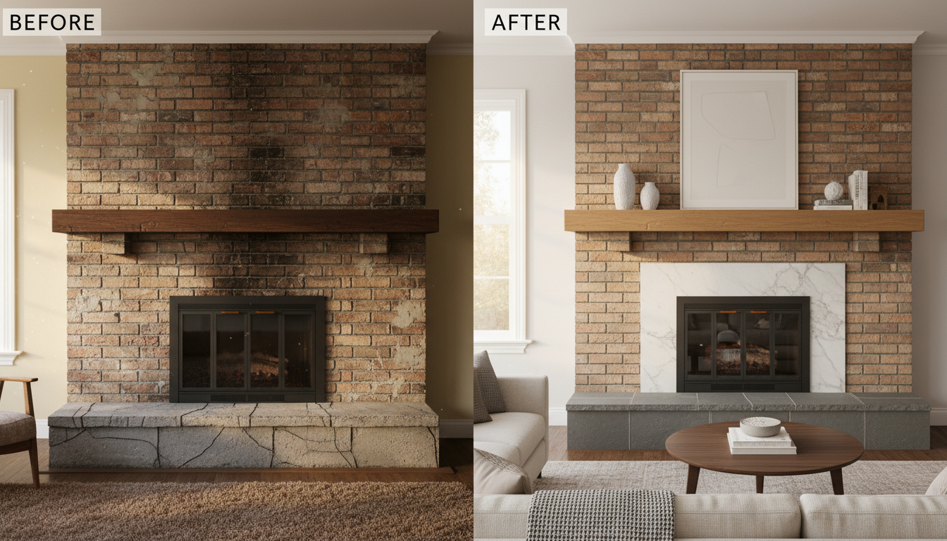 fireplace preparation
