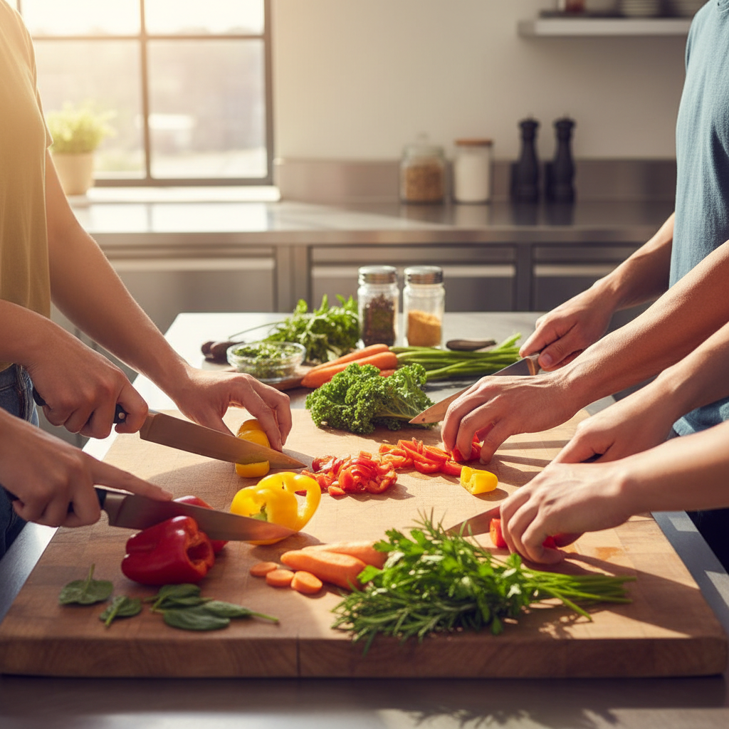 guests cooking