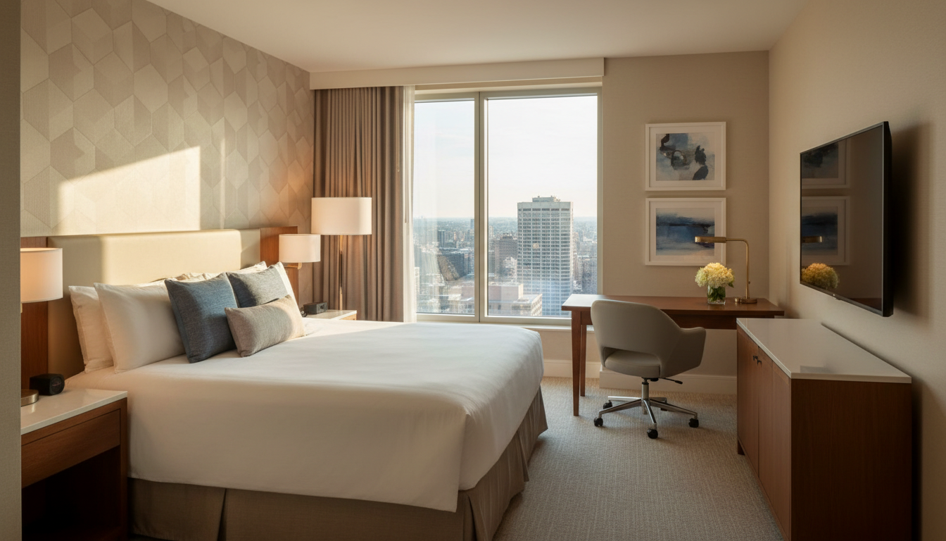 clean hotel room