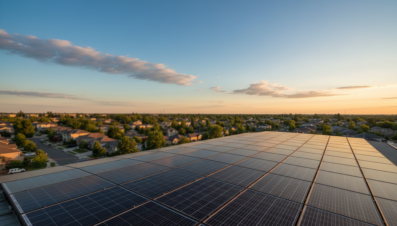 solar panels nature
