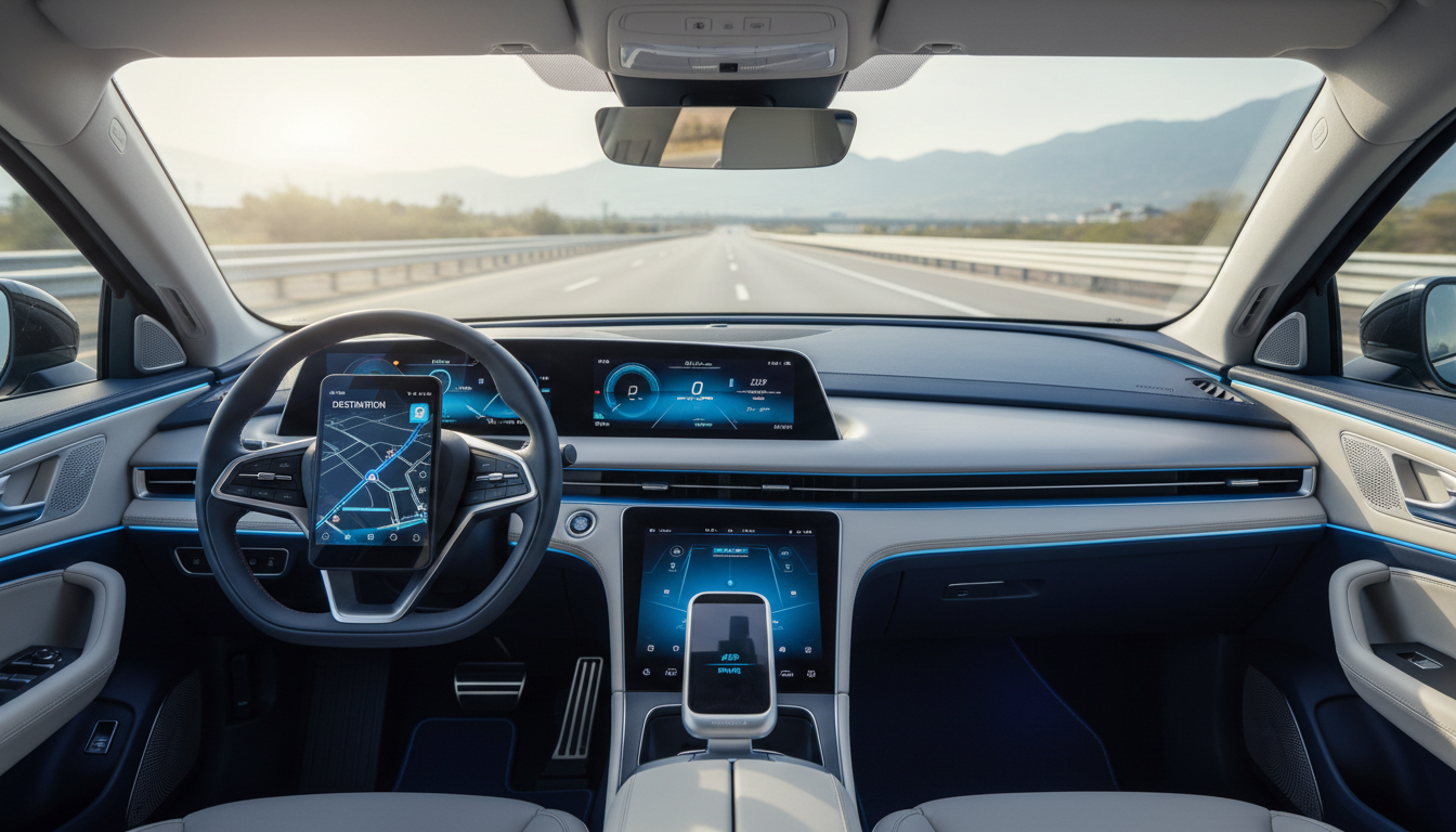 modern car dashboard
