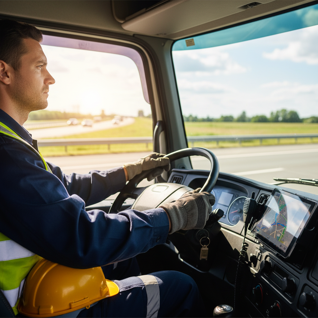 truck driver at work