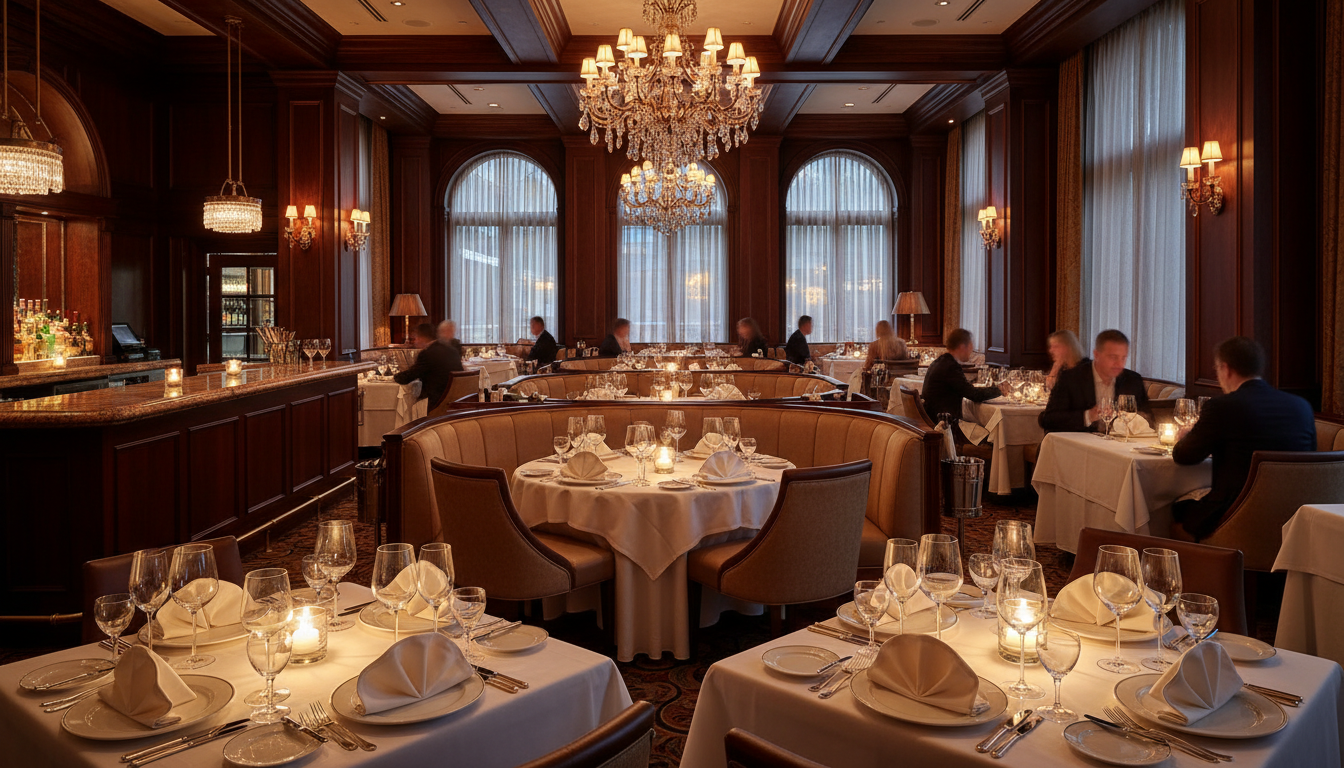 luxury restaurant setting